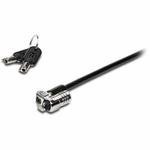 Kensington MicroSaver 2.0 Keyed Laptop Lock - Master Keyed On Demand - TAA - 6 ft Cable - Patented T-bar/Key Lock - Carbon