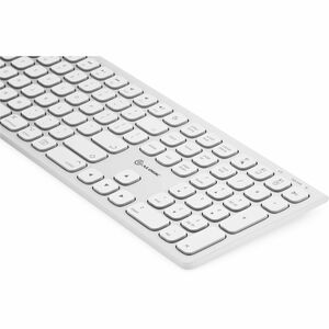 Alogic Echelon USB-C Rechargeable Wireless Keyboard for macOS - Wireless Connectivity - Bluetooth - 5 - 32.81 ft - 109 Key