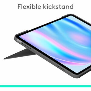 Logitech Combo Touch iPad Air 13-inch (M2 & M3)(2024 & 2025) Keyboard Case - Detachable backlit keyboard, Oxford Grey - Sc