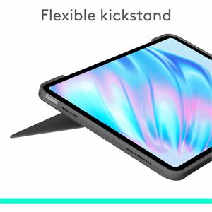 Logitech Combo Touch iPad Air 11-inch (M2 & M3), iPad Air (5th gen) Keyboard Case - Detachable backlit keyboard with kicks