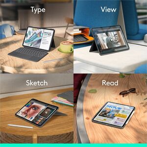 Logitech Combo Touch iPad Pro 11-inch (M4)(2024) Keyboard Case - Detachable backlit keyboard with kickstand, comfortable t