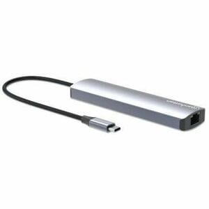 Estación Docking USB-C con Hub, 6 en 1 - Manhattan