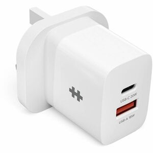 Hyper HyperJuice HJ205UK 20 W AC Adapter - Universal Adapter - 1 USB - 1 USB Type-C - For Smartphone, Tablet, USB Type C D