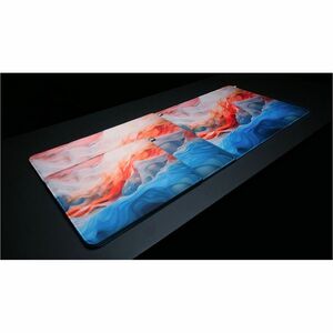 CHERRY XTRFY GP5 Medium Gaming Mouse Pad - 270 mm x 320 mm x 3 mm Dimension - Blue - Rubber - Fray Resistant, Peel Resista