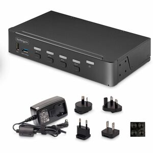 StarTech.com P4AD122-KVM-SWITCH. Tastatur Porttyp: USB, Maus Porttyp: USB, Video Porttyp: DisplayPort. HD type: 4K Ultra H