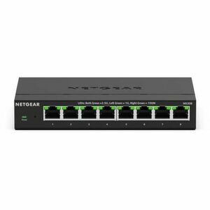 Netgear 8-Port 2.5G Multi-Gigabit Ethernet Unmanaged Switch - 8 Ports - 2.5 Gigabit Ethernet - 2.5GBase-T - 7.98 W Power C