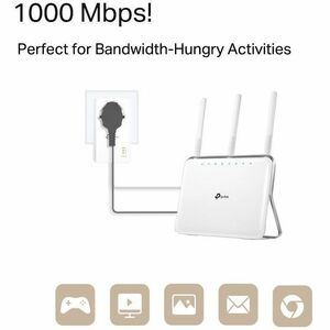 Adaptateur de réseau powerLine - TP-Link TL-PA7019P KIT - 2 - Réseau (RJ-45) - 1000 Mbit/s PowerLine - 300 m Distance tolé