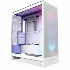 NZXT H7 Flow CM-H72FW-R1 Computer Case - ATX Motherboard Supported - Mid-tower - Galvanized Cold Rolled Steel (SGCC), Temp