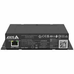 AXIS TU8010 PoE Extender 2-port - 1 x RJ-45 Input Port(s) - 2 x RJ-45 Output Port(s) - 90 W - Black