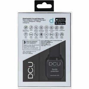 DCU Curved Glass PRO Smart Watch - Rectangulaire Case Shape - Unisexe - Noir Body Color - Noir Band Color - Silicium Band 