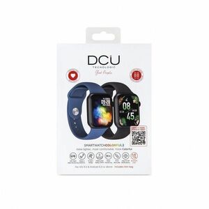 DCU Colorful 2 Smart Watch - Noir Case Color - Noir, Bleu marine Band Color - Zinc Alloy Body Material - Polyuréthanne the