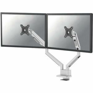 Neomounts NEXT Slim Mounting Arm for Display Screen, Flat Panel Display, Curved Screen Display, Monitor - Silver - Height 