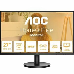 AOC U27B3A 27 Zoll Class 4K UHD LED-Monitor - 16:9 Format - Mattschwarz - 68,6 cm (27 Zoll) Viewable - IPS-Technologie (In
