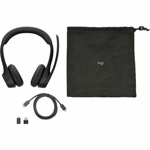 Logitech Zone 305 Kabellos Kopfbügel, Auf den Ohren Stereo Headset - Schwarz - Microsoft-Teams-Zertifizierung - Binaural -
