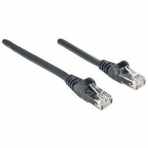 Network Patch Cable, Cat6, 2m, Black, CCA, U/UTP, PVC, RJ45, Gold Plated Contacts, Snagless, Booted, Lifetime Warranty - N