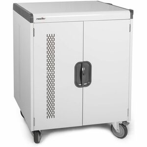 Rocstor Volt Charging Cart - 3 Shelf - Push Handle Handle - 4 Casters - 5" Caster Size - Steel - 30" Width x 25.10" Depth 