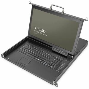 Digitus DS-72220-6CH LCD Rack Console KVM Switch - 43.2 cm (17") LCD - Full HD - 1920 x 1080 - 16:9USB - 8 x HDMI - Keyboa