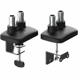 j5create JTSA102 Mounting Arm for Monitor - Black - Landscape/Portrait - Height Adjustable - 2 Display(s) Supported - 43.2