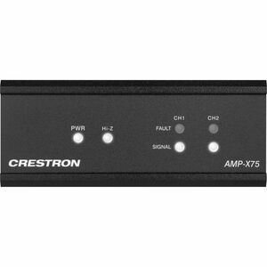 Crestron AMP-X75 Amplifier - 75 W RMS - 2 Channel - Black - 20 Hz to 20 kHz - 18.63 W