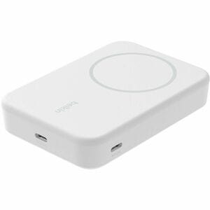 Belkin BoostCharge Pro Stromspeicher - Weiß - für iPhone, Qi2-fähiges Gerät - 10000 mAh - 2 x USB - Weiß