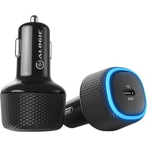 Alogic 60 W Autoadapter - 60 W - 5 V Gleichstrom, 9 V DC, 12 V Gleichstrom, 15 V DC, 20 V DC