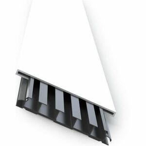 Ordonnateur de câble Erard Pro FLAK - Blanc - Couvre-câble - Plastique, Chlorure de polyvinyle (PVC).