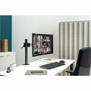 Montage de bureau Erard Pro NEXTIA pour Moniteur - Noir - Réglable en hauteur - 1 Écran(s) supportés - 12 kg Max - 100 x 1