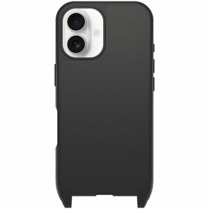 OtterBox React Carrying Case Apple iPhone 16 Smartphone - Black - Drop Resistant - Plastic, Nylon Body - Neck Strap - 163.