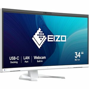 EIZO FlexScan EV3450XC-WT 34 Zoll Klasse Webcam UW-QHD Gekrümmter Bildschirm LED-Monitor - 21:9 Format - Weiß - 86,6 cm (3