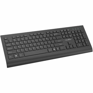 Rocstor Premium Combo Keyboard & Mouse - Wireless RF 2.40 GHz Keyboard - Black - Wireless RF Mouse - 1200 dpi - Black