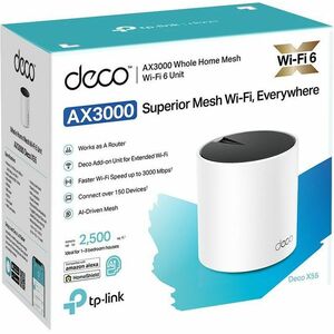 TP-Link Deco X50 Pro Wi-Fi 6 IEEE 802.11 a/b/g/n/ac/ax Ethernet Drahtlos Router - Dualband - 2,40 GHz ISM-Band - 5 GHz UNI