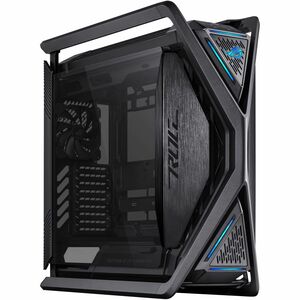 ROG Hyperion GR701 BTF Edition E-ATX computer case motherboard hidden connectors design support 420 mm dual radiator suppo