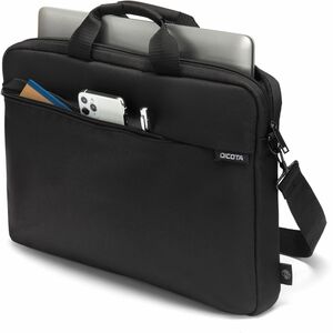 Dicota Slim Case ONE Carrying Case for 33 cm (13") to 35.8 cm (14.1") Notebook - Black - Bump Resistant, Shock Resistant -