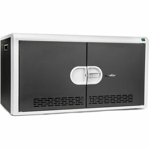 Rocstor Volt Volt C14 PRE-WIRED65 Charging Cart - Steel - 16.10" Width x 30" Depth x 16.20" Height - Silver - For 14 Devic
