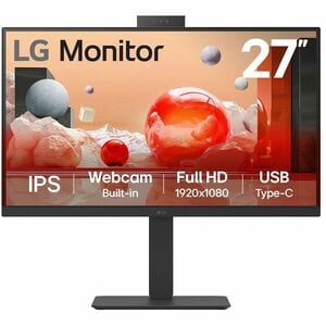 Monitor LED LG 27BA850-B 685,8 mm (27") Classe Webcam Full HD - 16:9 - Nero - 68,6 cm (27") Viewable - Tecnologia In-plane