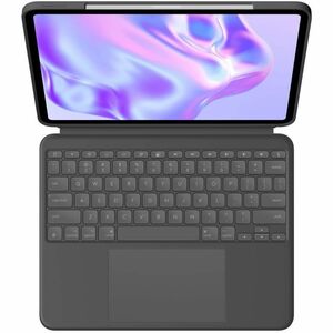 Logitech Combo Touch 键盘/机套 用于 33 cm (13") Apple 平板 - 中文 键盘 - 灰 - 防刮, 耐刮擦 - 铝, 布料 Body - 286 毫米 高度 x 227.5 毫米 宽度 x 13.5 毫米 深度