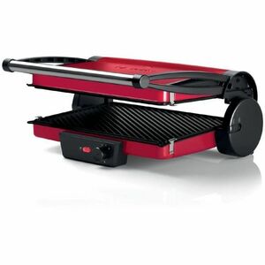 Bosch TCG4104 Bistecchiera Rosso, Rosso, Metallo, Rettangolare, Manopola, 328 x 238 mm, Alluminio
