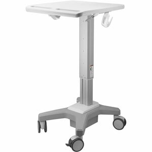 Amer Mounts Light Pedestal Medical Cart (Max Load 39.68 lbs) - 39.68 lb (18 kg) Load Capacity - 4 Casters - Steel, Aluminu