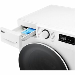 Lavatrice/asciugatrice LG F4R5009TSWW Caricamento Frontale 9 kg - Bianco - Funzione vapore - 1400 Velocità centrifuga (rpm)