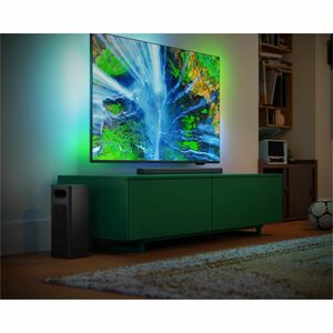 Sound Bar Speaker Philips TAB6309 2.1 Bluetooth - 160 W RMS - Grigio scuro - Parato montabile - 180 Hz a 20 kHz - Dolby At