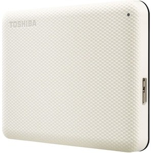 Dynabook Canvio Advance 4 TB Portable Hard Drive - External - Light Beige, White - USB 3.2 (Gen 1)