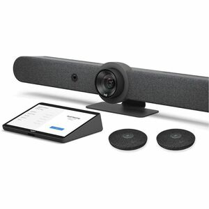 Logitech Rally Bar (TAA-Compliant Version) & Logitech Tap with Cat5e & Rally Mic Pod - TAA - For Video Conferencing - 3840