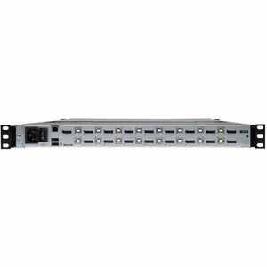 Tripp Lite series B030-DP16-17DIP LCD Rack Console KVM Switch - Metal - Black - TAA Compliant - 16 Computer(s) - 43.2 cm (