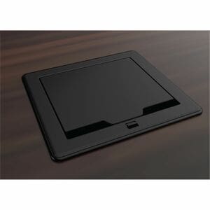 Crestron FlipTop FT2-700-MECH-PTL-B Cable Organizer - Black - Pass-Through Lid - Metal