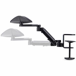 StarTech.com Adjustable Arm Rest for Office Desk, Ergonomic Arm/Elbow Support, 360-Degree Rotation, Clamp-On/No Drill Inst