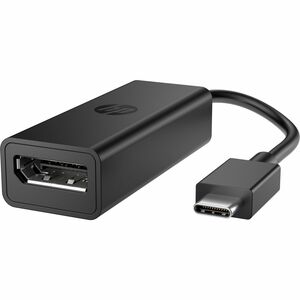 HP Video Adapter - 1 x DisplayPort 1.4 Digital Audio/Video - Female - 1 x USB Type C - Male - 7680 x 4320 Supported - Black