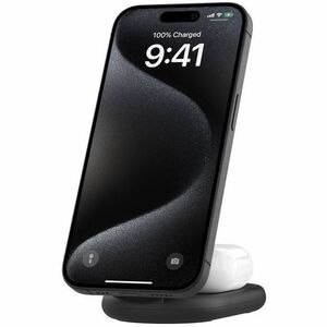 Belkin BoostCharge 2-in-1 Magnetic Foldable Wireless Charger with Qi2 15W - For Qi2-enabled Device, iPhone, AirPod - Input