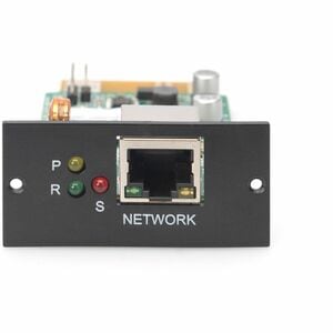 Digitus USV-Management-Adapter - Plug-in-Modul - 1 x Netzwerk (RJ-45) Anschluss/Anschlüsse - Seriell - Schwarz