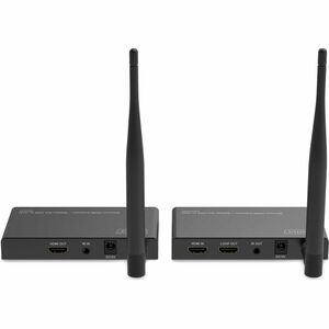 Digitus Video-Extender-Transmitter/Receiver - Kabel/Kabellos - 4 Ausgabegerät - 100 m Reichweite - 1 x HDMI Ein - 2 x HDMI