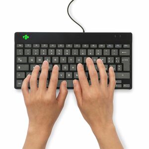 Tastiera ergonomica R-Go Compact Break, tastiera compatta con software break, QWERTY (IT), con cavo, nero